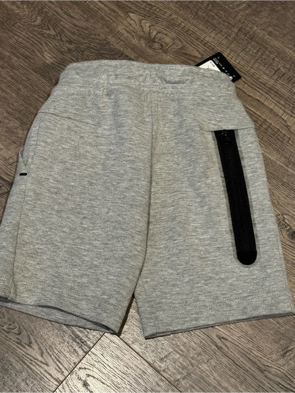 Nike Tech DK Grey Heather Boys Shorts Size 5 New With Tags
